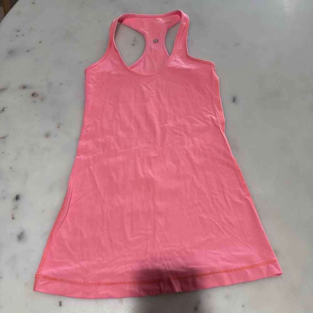 Lululemon Cool Racerback Tank Top Womens 8 Hot Pink Athleisure Workout Training
